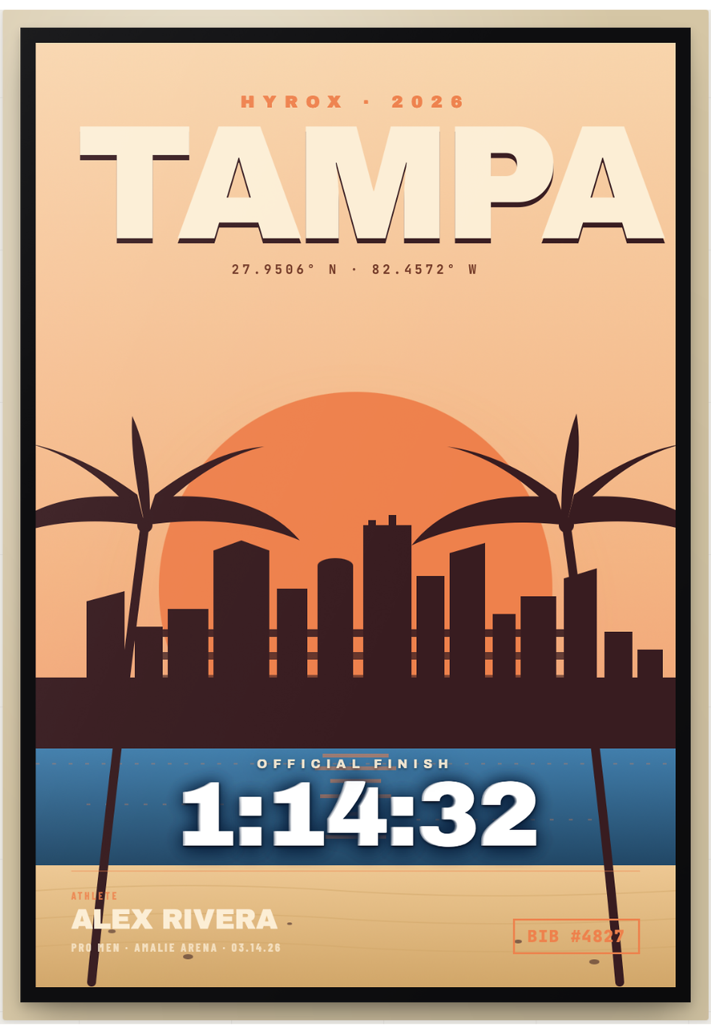 Tampa Hyrox Poster